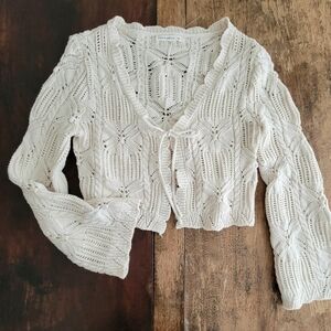 nwot tie front knit cardigan